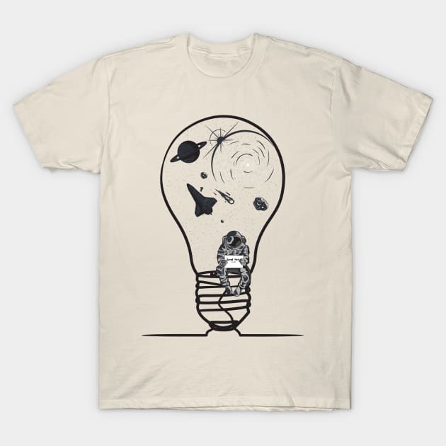 Space Bulb T-Shirt by Pontus Design 